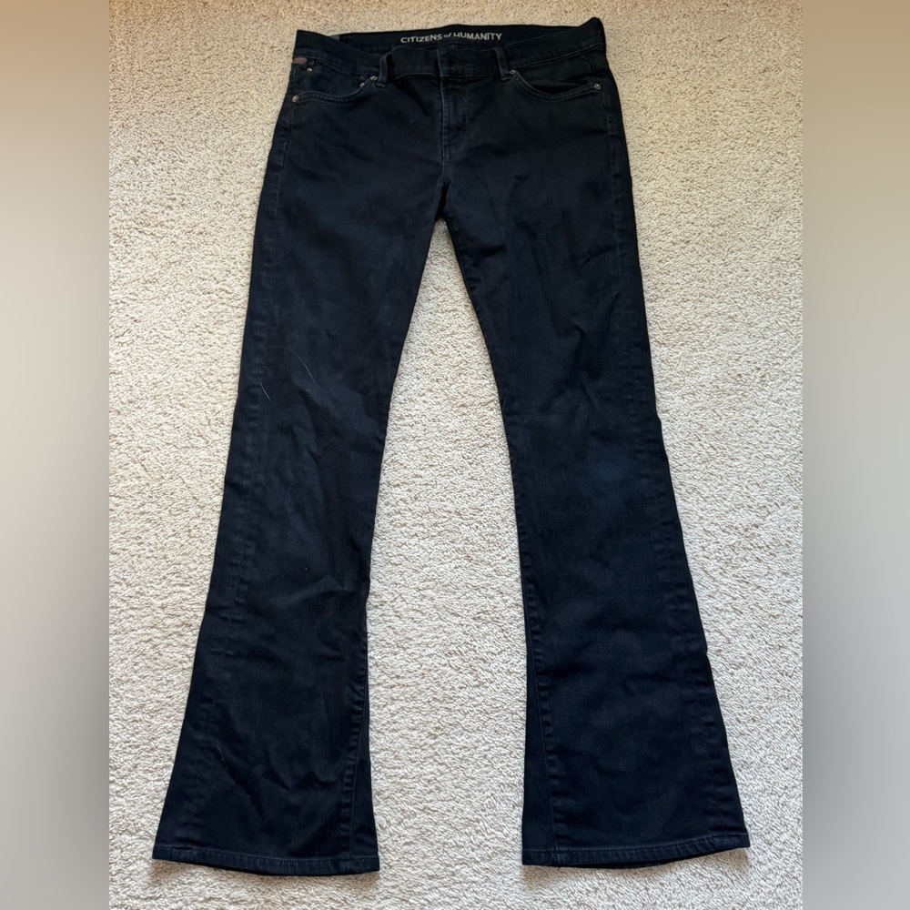 Citizens of Humanity Jeans Womens 30 Black Bootcut Stretch Made in USA 1379